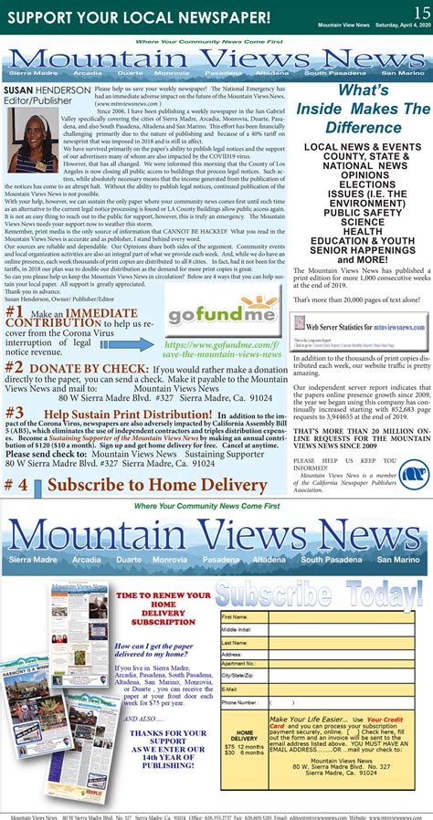 mountain vieq|mountain views newspaper.